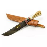 Нож узбекский Пчак, длина лезвия 20 см, ручка рог косули
