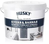 Краска для кухонь и ванных комнат Husky 9 л, белый