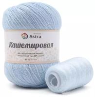 Пряжа для вязания Astra Premium 'Кашемировая' (Cashmere) 50 гр 310 м (+/- 5%) (20% кроличий пух, 30% австралийский меринос, 50% нейлон) (+нить 20 гр) (511 светло-голубой)