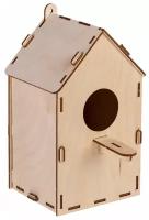 Скворечник деревянный Birdhouse в конверте / новогодний подарок детский для девочки мальчика