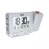 Часы FanJu с проекцией времени и температуры на потолок/ будильник