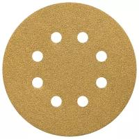 Sia Abrasives siaone 1944 Шлифовальный круг на липучке 125мм, 8 отверстий, P80, в упаковке 6шт