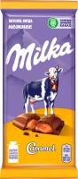 Шоколад молочный Milka с карамельной начинкой