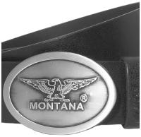 Ремень Montana, размер XXXL, серебряный, черный