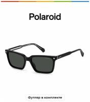 Солнцезащитные очки Polaroid Polaroid PLD 4116/S/X 807 M9 PLD 4116/S/X 807 M9, черный, серый