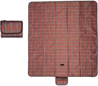 Коврик для пикника 145x180 см двухместный с водонепроницаемой подложкой, цвет - красный