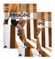 Колготки Immagine Support Press, 50 den, 2 шт., размер 4, бежевый