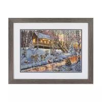 Dimensions Набор для вышивания Winter Cabin (Зимняя хижина) 38,1 х 25,4 см (70-08976)