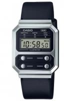 Наручные часы CASIO A100WEL-1AEF, черный, серебряный