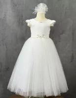 Платье нарядное для девочки (Размер: 92), арт. 3210, цвет белый