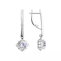 SOKOLOV Серьги из серебра со Swarovski Zirconia 89020119