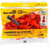 Зажим TLS Profi TLS12020 красный 100