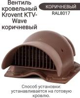 Вентиль кровельный Krovent KTV-Wave коричневый