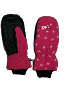 Варежки зимние, подкладка, размер 8, розовый