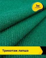 Ткань для шитья и рукоделия Трикотаж Лапша 1 м * 150 см, зеленый 007