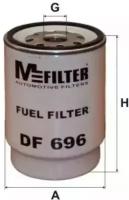 M-FILTER DF696 DF696_фильтр топливный H147.5 D109 1-14 UNS сепаратор DAF CF75/85 XF95/105 EuroIII