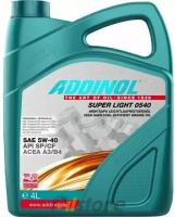 Моторное масло ADDINOL Super Light 0540 5W-40, 4л