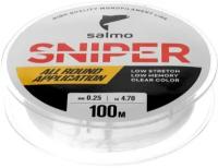 Леска монофильная Salmo Sniper Clear 100 м, 0,25 мм