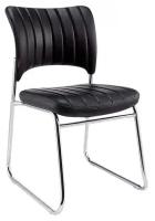 Стул BN_TQ_Стул Echair-809 VPU к/з черн, без подл, хром