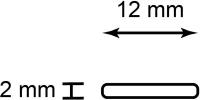 Профиль накладной 12х2мм, алюминиевый, серебро, 2м, CAB285, FERON 48116 (1 шт.)