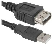 USB кабель Defender USB02-06 USB2.0 AM-AF, 1.8м 87456