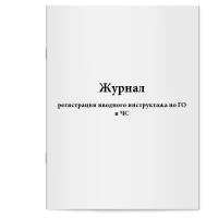 Журнал регистрации вводного инструктажа по ГО и ЧС. Сити Бланк