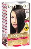 Miss Magic Luxe Colors Стойкая краска для волос c экстрактом крапивы, витамином F и кератином, 104(4.7) шоколад