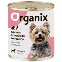 Корм влажный Organix для собак Кролик с зеленым горошком, 400 г
