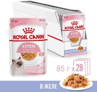 Влажный корм в желе Royal Canin Kitten Jelly (Киттен Желе) для котят до 12 месяцев, 28*0,085 г