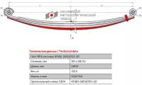 Лист №4 Рессора передняя для грузовиков производства ПАО КамАЗ 6580 4 листа