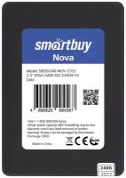 Накопитель SSD 240Gb Smartbuy Nova SATA-III 7mm TLC (SBSSD240-NOV-25S3)