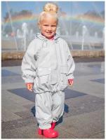 Непромокаемый детский костюм - дождевик без подкладки (на молнии), 104 размер