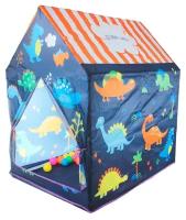 Палатка BabySit Динозаврики J1110, оранжевый/синий