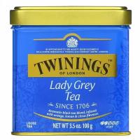 Twinings, Lady Grey, листовой чай, 100 г (3,5 унции)