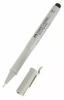 Ручка капиллярная для черчения и рисования Faber-Castell линер Ecco Pigment 0.1 мм, пигментная, чёрный