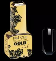 Nail Club professional Эмалевый гель-лак для ногтей с липким слоем GOLD CLUB 30 Black Moon, 13 мл