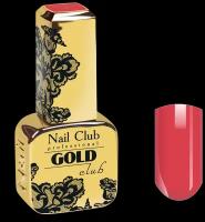 Nail Club professional Эмалевый гель-лак для ногтей с липким слоем GOLD CLUB 21 Pink Coral, 13 мл