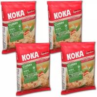Лапша быстрого приготовления KOKA Signature со вкусом карри сингапур (без глутамата натрия) 4 шт в пакетах