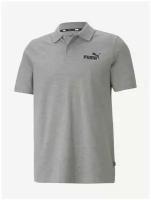 Футболка - поло, PUMA ESS Pique Polo, Мужская, размер XS; Medium Gray Heather