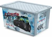 Plastic Centre Ящик для хранения игрушек «Супер Трак», 57 л, на колёсах