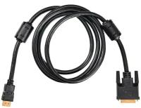 Кабель Buro HDMI-19M-DVI-D-1.8M HDMI (m) DVI-D (m) 1.8м феррит. кольца черный