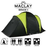 Maclay Палатка туристическая MIRAGE 4, р. 450 х 210 х 190 см, 4-местная, двухслойная