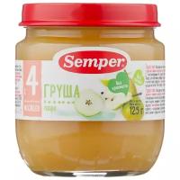 Пюре Semper груша (с 4 месяцев) 125 г, 1 шт