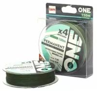 Iam company Плетёная леска №ONE PERMANENT Х4-green, 150 м, d=0,20 мм