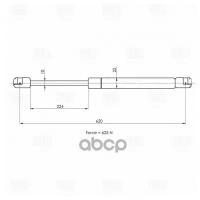 Упор Газовый (Амортизатор) Citroen Berlingo Multispace (08-) (Крышки Багажника С Откр. Стеклом) Trialli арт. GS2003