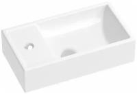 Подвесная/накладная раковина для ванной комнаты Wellsee WC Area 151802000, ширина умывальника 40 см, цвет глянцевый белый