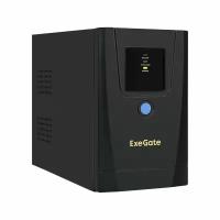 ИБП ExeGate SpecialPro UNB-1000. LED. AVR.1SH.2C13. RJ. USB <1000VA/550W, LED, AVR,1*Schuko+2*C13, RJ45/11, USB, металлический корпус, Black> EX292782RUS