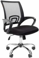 Компьютерное кресло Chairman 696 chrome офисное, обивка: сетка/текстиль, цвет: черный TW-11/черный