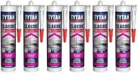 Клей монтажный Tytan Professional Classic Fix, прозрачный, 310 мл 5шт