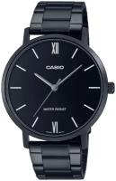 Наручные часы CASIO Collection MTP-VT01B-1B, черный, серебряный